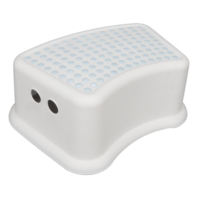 Single-step toddler bathroom stool with anti-slip top