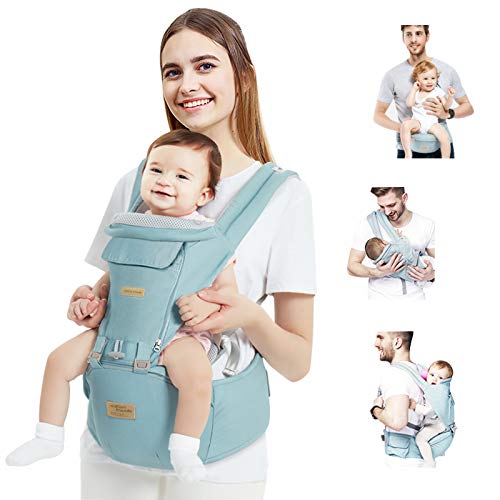 Adjustable baby carrier with waist seat