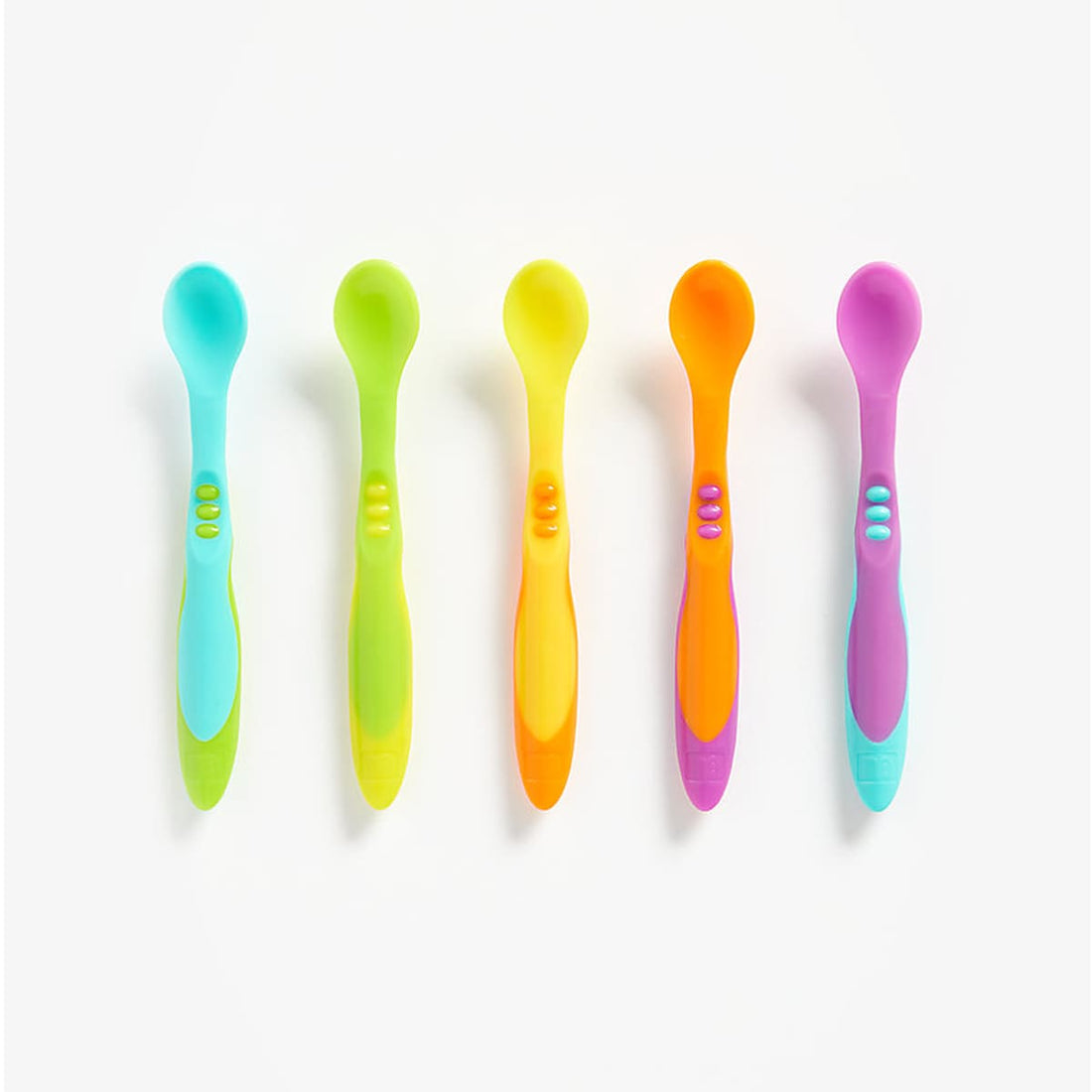Five baby weaning spoons
